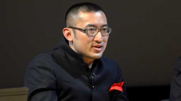 Composer Huang Ruo at Asia Society New York on December 2, 2013. (Elsa Ruiz/Asia Society) 