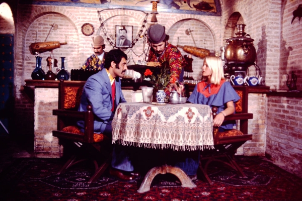 A tea-house in 1970s Tehran.
