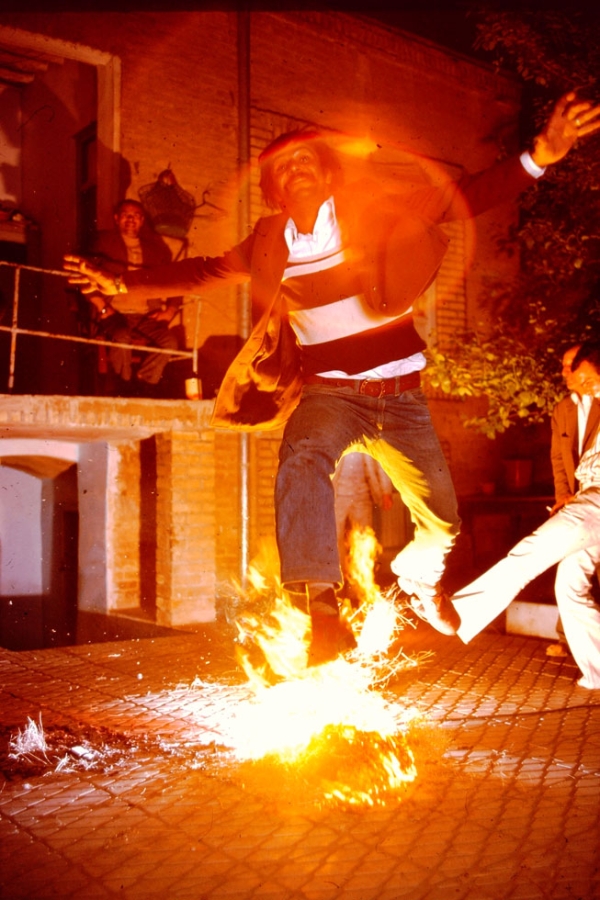 The last Tuesday night of the Iranian year is known as Chahar Shanbeh Suri, the eve of which is marked by special customs and rituals, most notably jumping over fire.