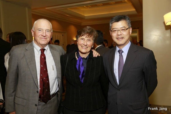 Jack Wadsworth, ASNC Advisory Board Co-Chair, Susy Wadsworth, and ASNC Advisory Board Member, Jay Xu (Frank Jang Asia Society)