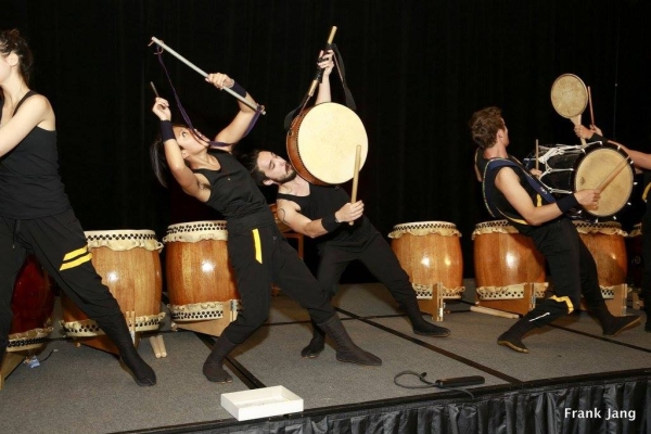 Jiten Daiko opened the dinner with a special performance (Frank Jang Asia Society)