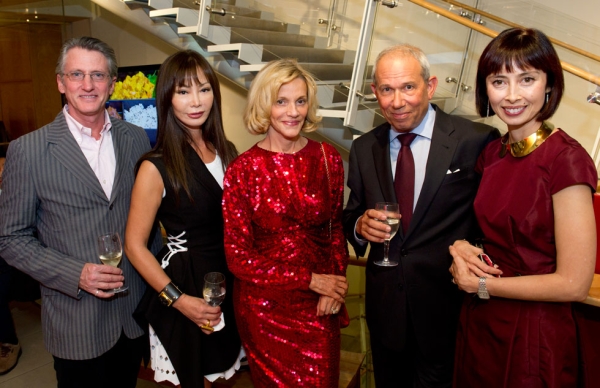 L to R: Edward Mapplethorpe, Yung Hee Kim, Lorry and Mark Newhouse, and Melissa Chiu. (Elena Olivo/Asia Society)