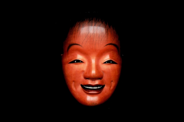 Bidou Yamaguchi, Shōjō (Drunken Imp), 2003. Japanese cypress, seashell, natural pigment, lacquer. Collection of Target Corporation, Minneapolis, MN.
