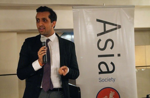 India and Southeast Asia Market Director for Twitter Rishi Jaitly speaking in Mumbai on January 29, 2015. (Asia Society India Centre)