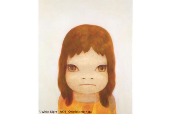 Yoshitomo Nara, White Night, 2006; Acrylic on canvas; H162.5 x W130 cm. Courtesy of the artist. (Yoshitaka Uchida)