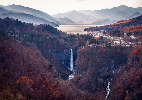 A view of the Kegon Falls from the observation deck of the Akechidaira Ropeway at Nikko, Tochigi Prefecture, Japan on October 30, 2015. (Reginald Pentinio/Flickr)