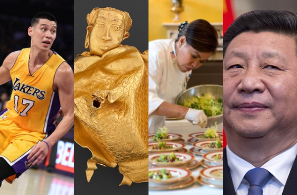 (L to R) Jeremy Lin, Philippine Gold, Cris Comerford, and Xi Jinping were some of Asia Blog's most read stories in 2015. (Mark Ralston/AFP/Getty, Ayala Museum, Sonya, N. Herbert/White House, Johannes Eisele/AFP/Getty)