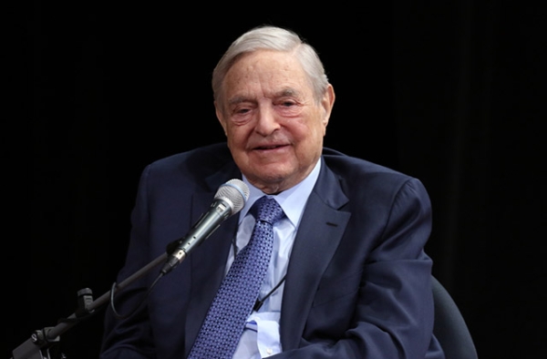 George Soros speaks at Asia Society in New York on April 20, 2016. (Ellen Wallop/Asia Society)