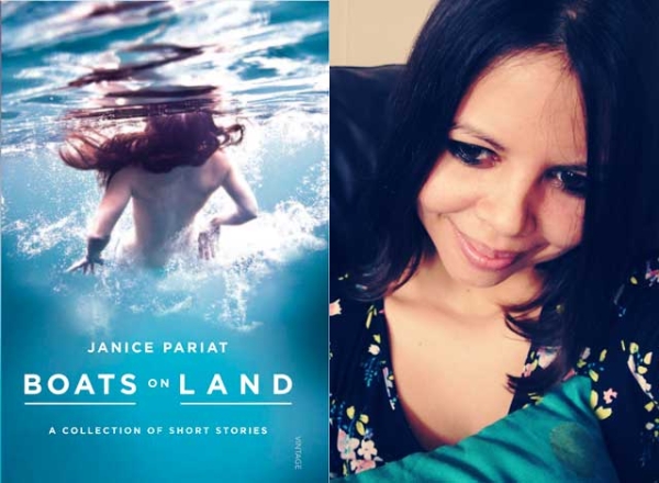 "Boats on Land" (Random House India, 2012), the debut short story collection by Janice Pariat (R).