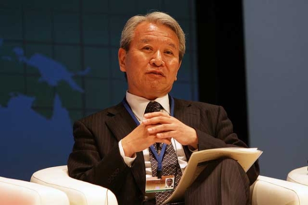 JICA President Dr. Akihiko Tanaka at the "Post-2015 Global Development Framework" IMF/World Bank annual meeting in Tokyo on October 12, 2012. (World Bank Photo Collection/Flickr) 