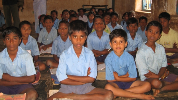 A classroom in India