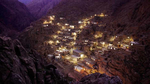 Iran’s Palangan village, in the mountainous borderlands near Iraq. This photo was selected as an "editor's choice" in the National Geographic Photo Contest. (Amos Chapple)