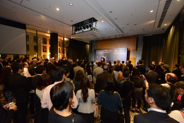 Art lovers and friends of Asia Society Hong Kong Center at HKJC Hall 