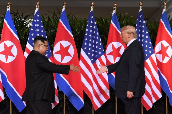 The historic meeting between Kim Jong Un and Donald Trump