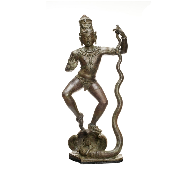 Krishna Dancing on Kaliya (Kaliyamarddaka Krishna). India, Tamil Nadu. Chola period, late 10th–early 11th century.