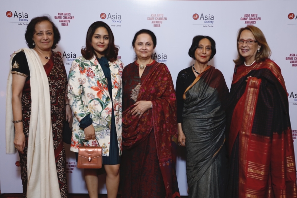 Bunty Chand, Sanjana and Kalpana Shah, Geeti Sen and Asia Arts Game Changer Awards India 2020 Co-Chair Pheroza Godrej