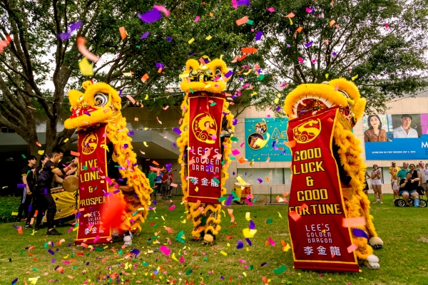 AsiaFest 2022 - Lee's Golden Dragon Lion Dance Confetti