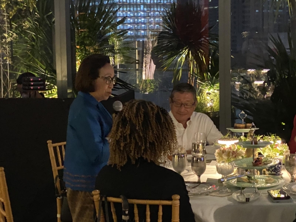 Ambassador Delia Albert, the special guest in this dinner, shares her insights on the impact of pursuing their own advocacies