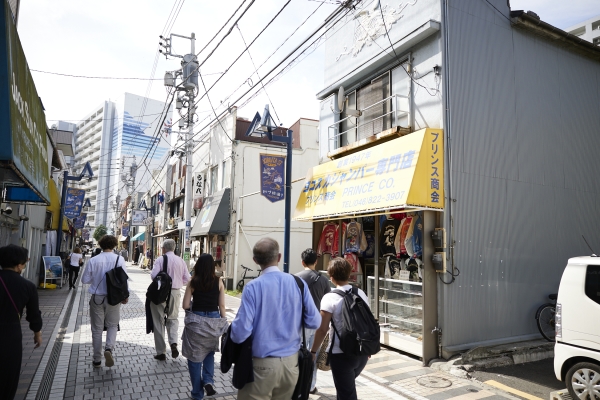 Founding Members walking on Dobuita Street in Yokosuka