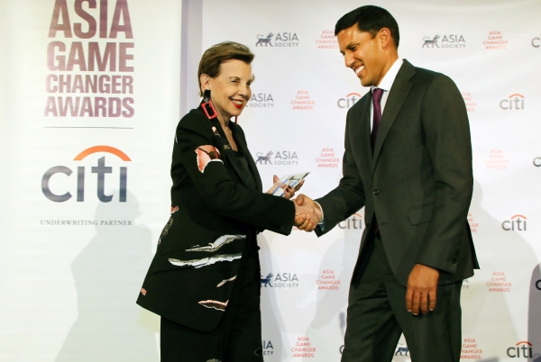 Rajiv J. Shah and Adrienne Arsht, 2022 Asia Game Changer Awards
