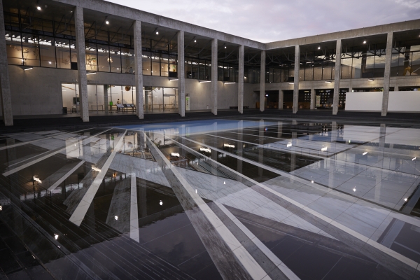 Inside the Museum on Echigo-Tsumari (MonET) designed by architect Hiroshi Hara of Atelier Φ