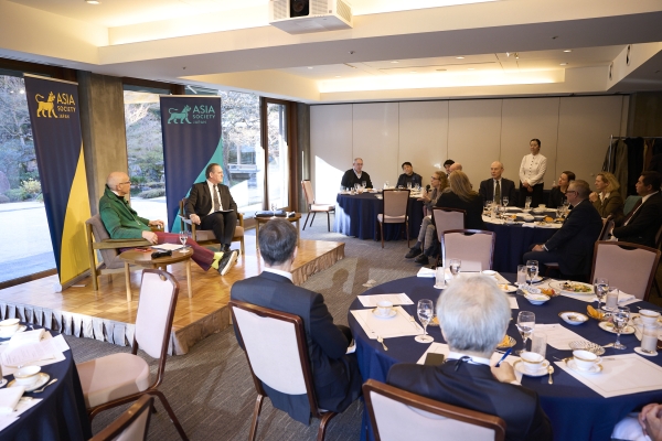H.E. Hamish Cooper, Ambassador of New Zealand, listening to a question from the audience