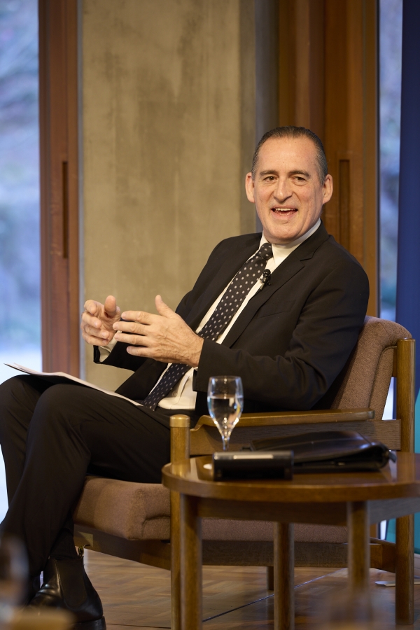 H.E. Hamish Cooper, Ambassador of New Zealand, answering a question from the audience