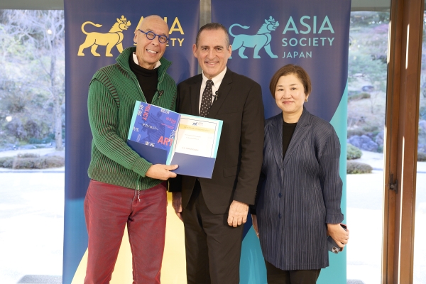 From left: Jesper Koll, Asia Society Japan Policy Committee Chair, H.E. Hamish Cooper, Ambassador of New Zealand, Sawako Hidaka, Asia Society Japan Director
