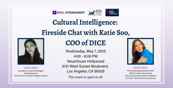 Cultural Intelligence: Fireside Chat with Katie Soo, COO of DICE