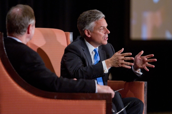 Huntsman emphasizes working with rather than against China. (Richard Carson)
