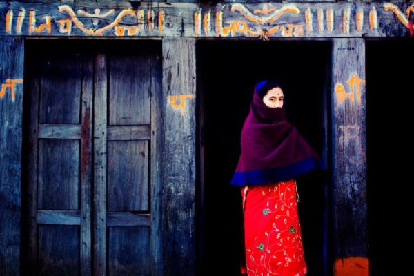 A portrait of a woman in Bhaktapur. (Sai Abishek)