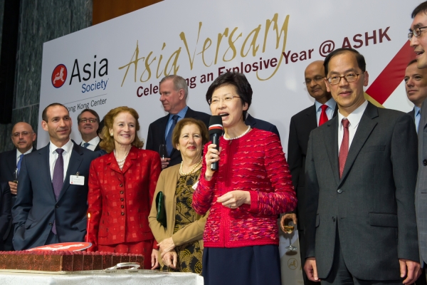 Carrie Lam Cheng Yuet-ngor, GBS, JP, Chief Secretary for Hong Kong made a special appearance. (Nick Mak)