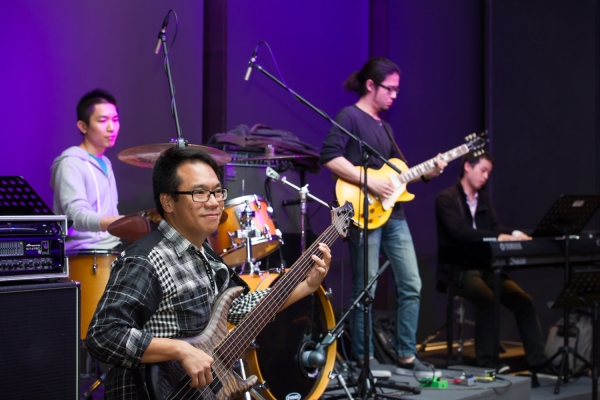 The anniversary celebration on on February 22 also featured local jazz musicians Evil Bones. (Nick Mak)