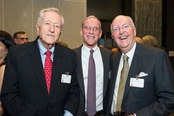 Ambassador Levin with guests at the 7th Ambassador Burton Levin Lecture Series.