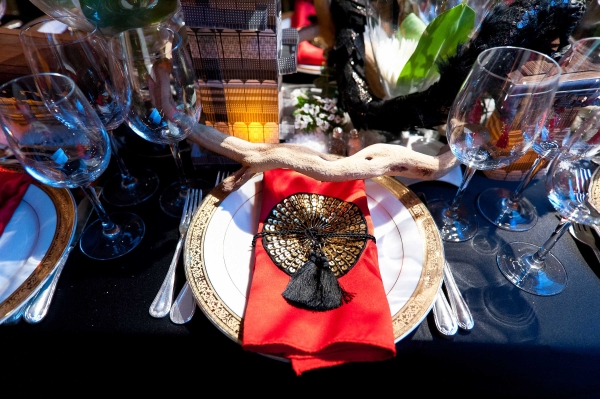 One highlight of the dinner was its unique table top décor customized by well-known designers. (Bennet Cobliner)
