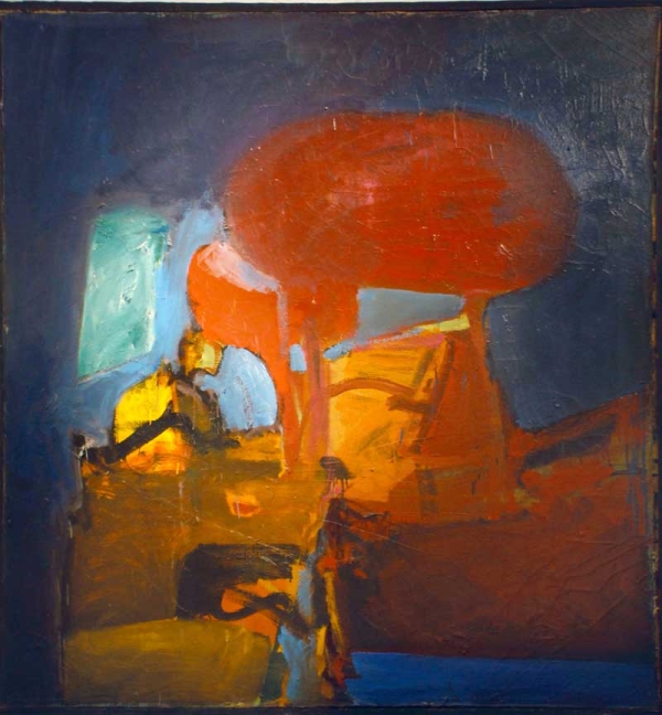 Oil on Canvas, 61 1/2" x 61 1/2" 
