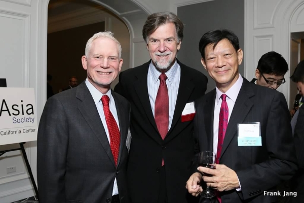 ASNC Executive Director, Bruce Pickering and ASNC Advisory Board Member, Rob Cox with guest (Frank Jang/ Asia Society)