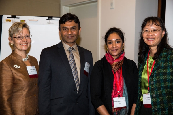 "Business Resource Groups: Reaching Across and Beyond to Multiply Impact" with Kathryn Komsa, Vipul Sheth, Deepa Purushothanman, Kimberly Marcelis (left to right)