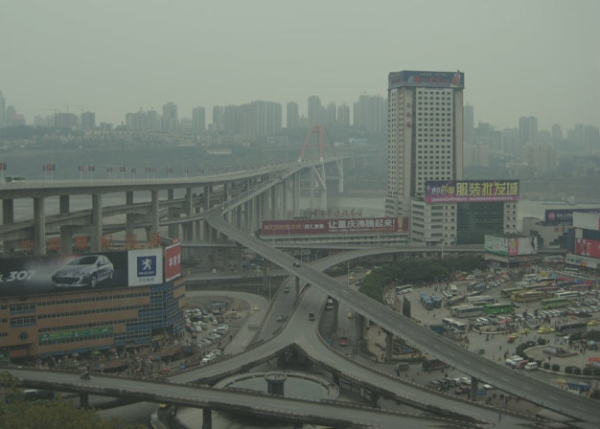 Chengdu, China chokes under a thick blanket of air pollution. (Flickr/Dijon) 