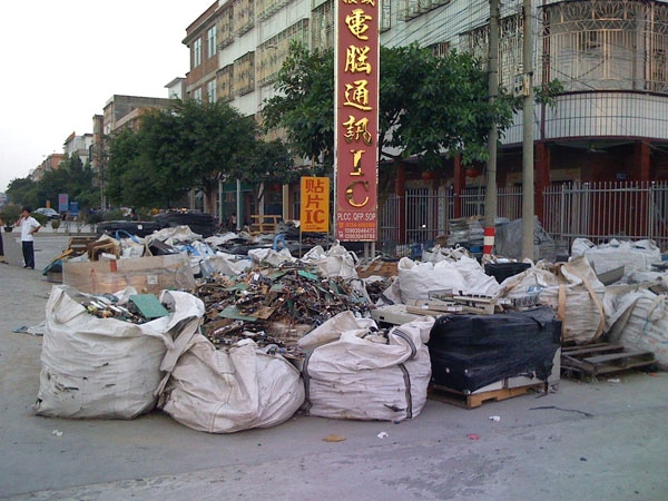 Guiyu, China, one of the largest e-waste centers in the world. (Bert van Djik/Flickr)