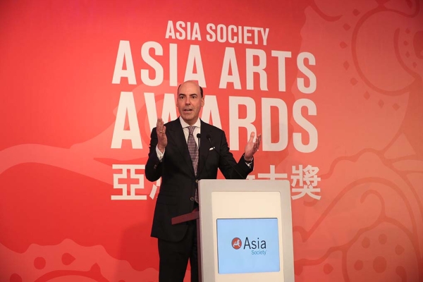 Francisco Aristeguieta, CEO, Citigroup Asia Pacific, at Asia Society’s 2017 Asia Arts Awards Hong Kong.