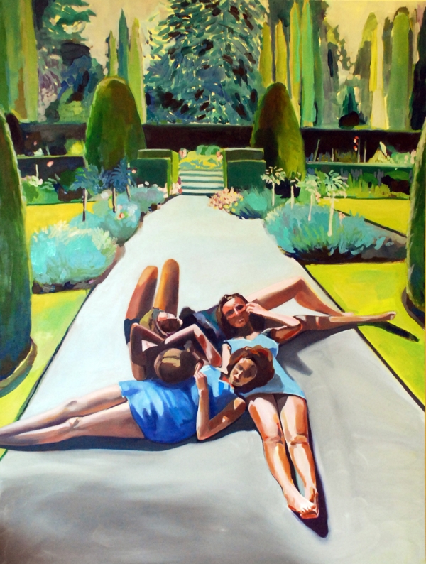 Hose (2012), oil on panel, 47 x 35 in. (Kimia Ferdowsi Kline)