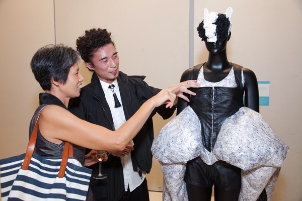 Designer Yeung Chin explains the concept behind his inflatable garments.