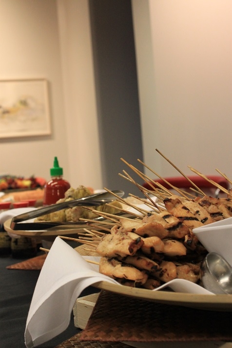 The reception featured Asian classics like dim sum and satay. (Asia Society)