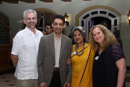 [L-R] Richard Bale, Rohinton Mistry, Dolly Thakore, and Susan Bale 