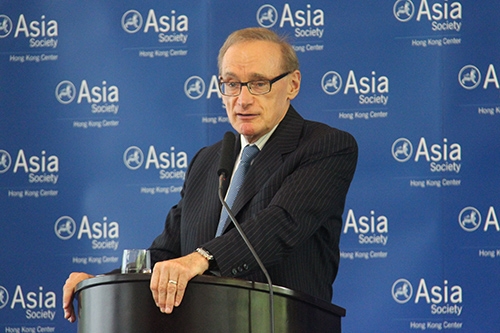 Australia Foreign Minister Bob Carr spoke at Asia Society Hong Kong Center on July 29, 2013. (Stephen Tong/Asia Society Hong Kong Center)