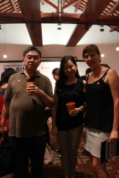 Guests at the drinks reception. (Asia Society Hong Kong Center)