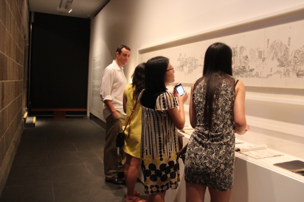 Gallery visit.  (Asia Society Hong Kong Center)