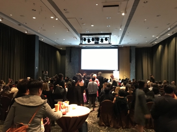 The audience at Asia Society Hong Kong's Jockey Hall settles in