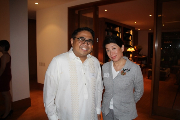 Ivan Henares, President of Heritage Conservation Society; Doris Ho, Chair of Asia Society Philippines